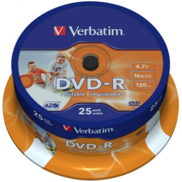 Ierakstāms kompaktdisks Verbatim DVD-R Printable, 