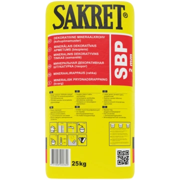 Minerālais dekoratīvais apmetums Sakret SBP, dekor