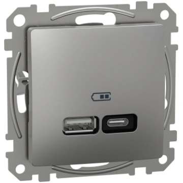 Schneider Electric USB lādētājs A+C 3A 21W PD alum