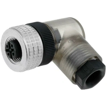 Connector: M12; plug; PIN: 4; female; E; 250V; ang