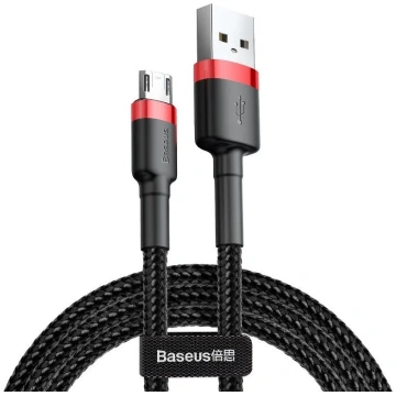 Baseus Cafule Micro USB kabelis 1.5A 2m (Sarkans+M