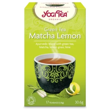 YOGI TEA Zaļā Matcha tēja ar Citronu tēja maisiņos