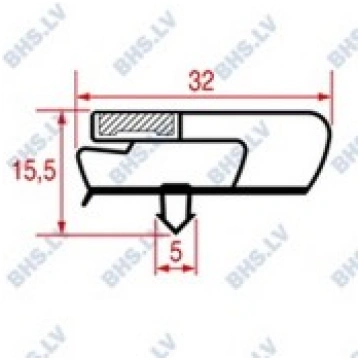 SNAP-IN GASKET 775x460 mm LF L3186661