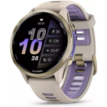 Zegarek sportowy Garmin Forerunner 970 Bezowo-fiol
