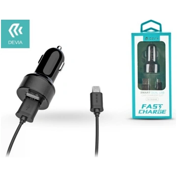 Devia Smart Series Premium Auto Lādētājs 2 x USB 2
