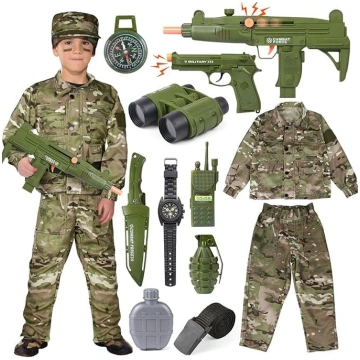 vamei 13 gabali Militārais kostīms Bērnu armijas u