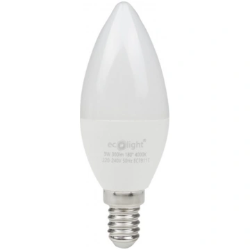 Led spuldze SVECE E14 3W 4000K 270lm Metroled