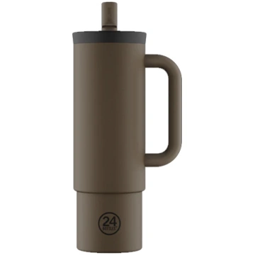 24Bottles Krūze ar salmiņu 800ml | Mocha