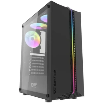 Darkflash DK151 datora korpuss ar LED un 3 ventila