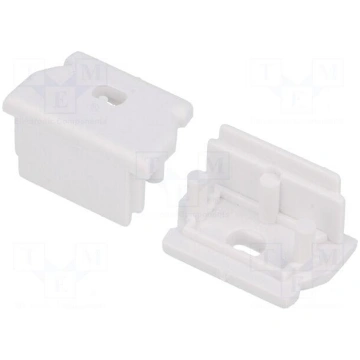 Cap for LED profiles | white | ABS | Application: 