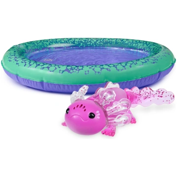 Fingerlings - Magenta Glitter Axolotl with Pool (6