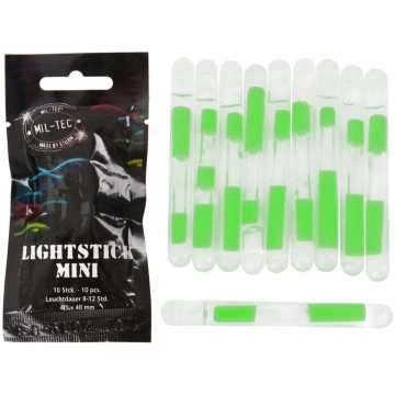 Ķīmiskā gaisma Mil-Tec Lightstick Mini 10 gab, zaļ