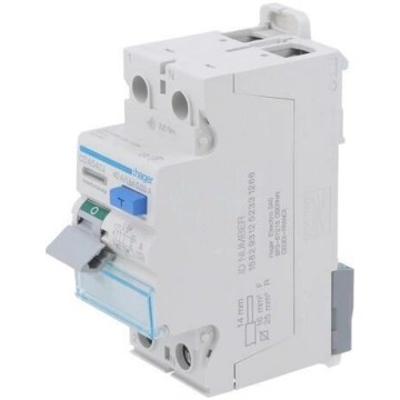 RCD breaker; Inom: 40A; Ires: 30mA; Max surge curr