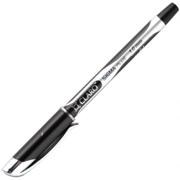 Lodīšu pildspalva CLARO SIGMA PLUS 1.0mm, melna, 1