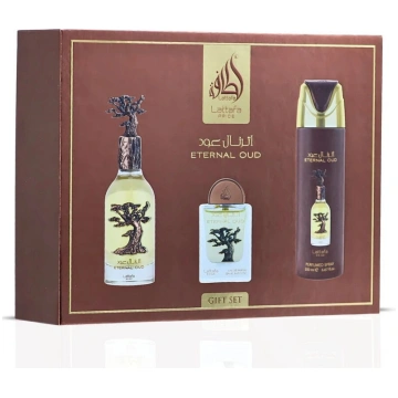 Lattafa Eternal Oud Gift set EDP 100 ml, deospray 
