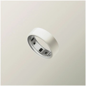 Oura Ring 4 Ceramic viedais gredzens, balta - 9