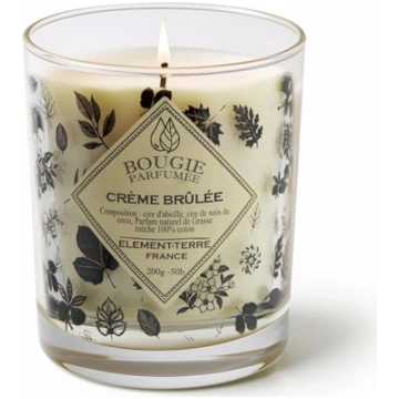ELEMENT-TERRE aromātiskā svece, 200 g, degšanas il