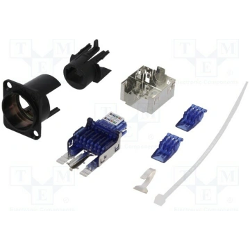Coupler; socket; etherCON; PIN: 8; Cat 6; shielded