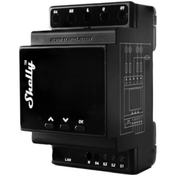 DIN Rail Smart Switch Pro 4PM ar jaudas mērīšanu, 