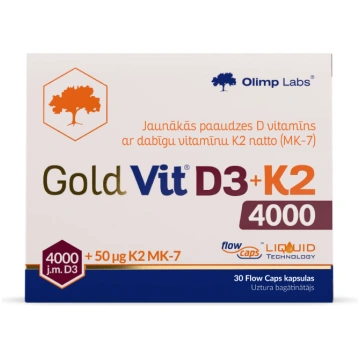 OLIMPLABS Gold D3+K2 vitamīns kapsulas N30