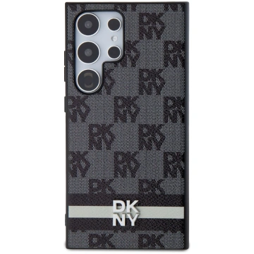 DKNY PU Leather Checkered Pattern and Stripe Case 