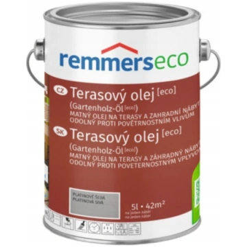 Eļļa koka terasēm REMMERS 5L, Platīna