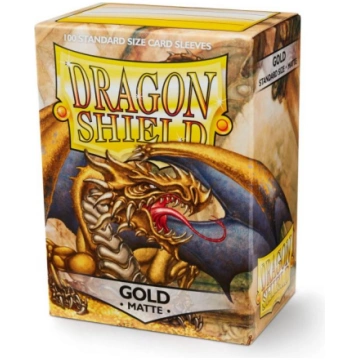 DRAGON SHIELD 100 SLEEVES STANDARD MATTE - GOLD (A