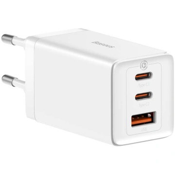 Baseus GaN5 Pro wall charger 2xUSB-C + USB, 65W (w