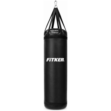 Fitker PRO boksa maiss ar siksnām, no PVC, melns