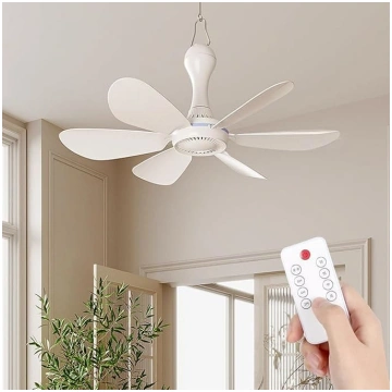Mini mobilais griestu ventilators, 4 līmeņu vēja i