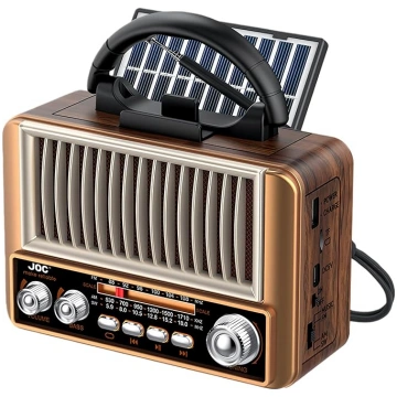 Pārnēsājams saules retro radio, nostalģisks radio 