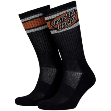 Men's Skate Socks Oval Dot Stripe (Black) San
