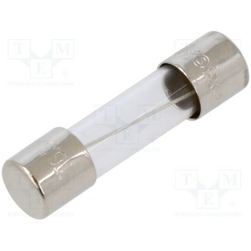 Fuse: fuse; cylindrical,glass; 6.3A; 250VAC; time-