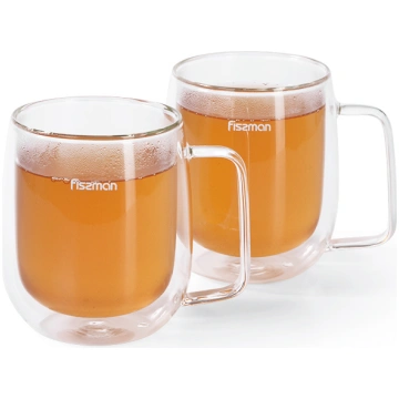 Krūžu LUNGO komplekts 300 ml (stikls) Fissman 6442