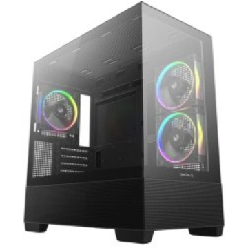 Deepcool Case CG380 3F Black Micro ATX
