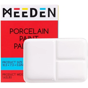 MEEDEN porcelāna mākslinieka gleznošanas palete, k