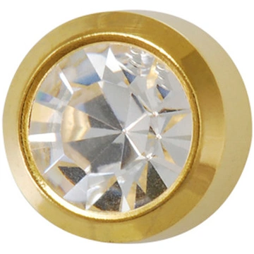 Large CZ Earrings Gold Plated - R3047