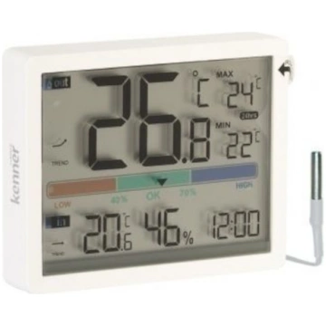 Termometrs ar āra sensoru KENNER DT-313, Balts