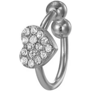 Ear Cuff Mini Love - Silver