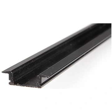 Iebūvējams 1m, LED Lentes Profils (melns) + balts 