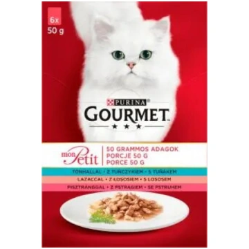 Mitrā kaķu barība Gourmet MIX Zivju 6 x 50 g maisi