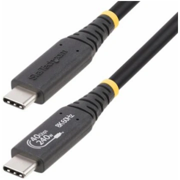 StarTech.com 1.6ft (50cm) USB4 Cable 40Gbps, 240W 