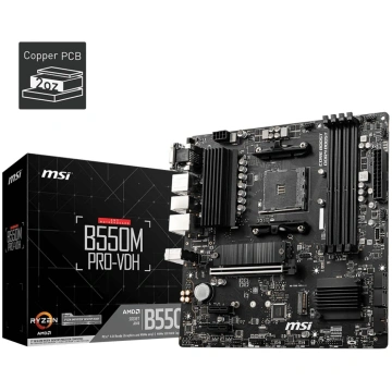 B550M PRO-VDH AM4 4DDR4 HDMI/DP/VGA mATX MSI