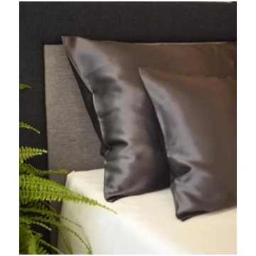 Spilvendrāna Anthracite, zīds (22mm) Charme Silk