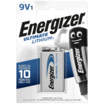 Energizer Ultimate Lithium 9V krona 6LR61 litija b
