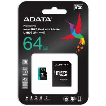Adata Karta pamięci microsd premier pro 64gb uhs1 