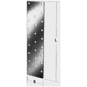 Caurumplate 80x240x2mm, 100-008