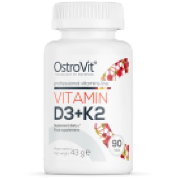 Vitamīns D3 + K2 (90 tabletes) - 90 tabletes Ostro