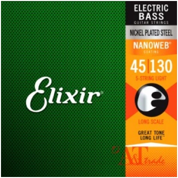 Elixir 14202 Nanoweb Light 5-stīgu basģitāras stīg