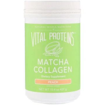 Kolagēns + Matcha, vitālie proteīni, persiku garša